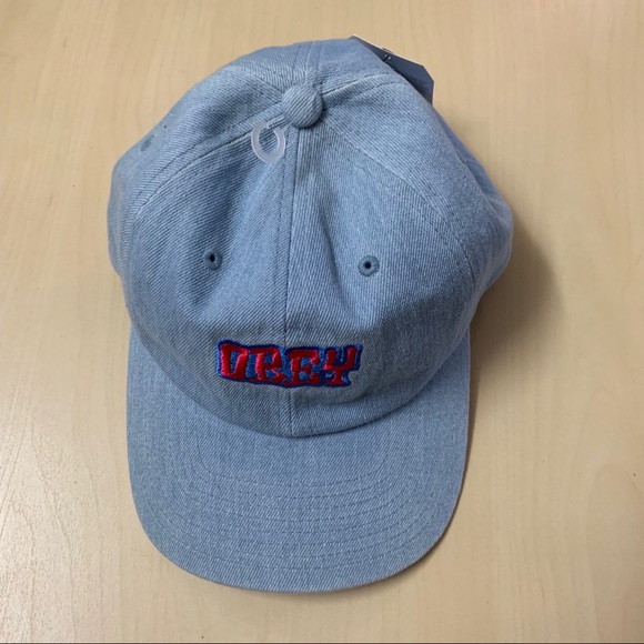 New Obey Better Days Dad Hat Blue SnapBack OS - Picture 2 of 5